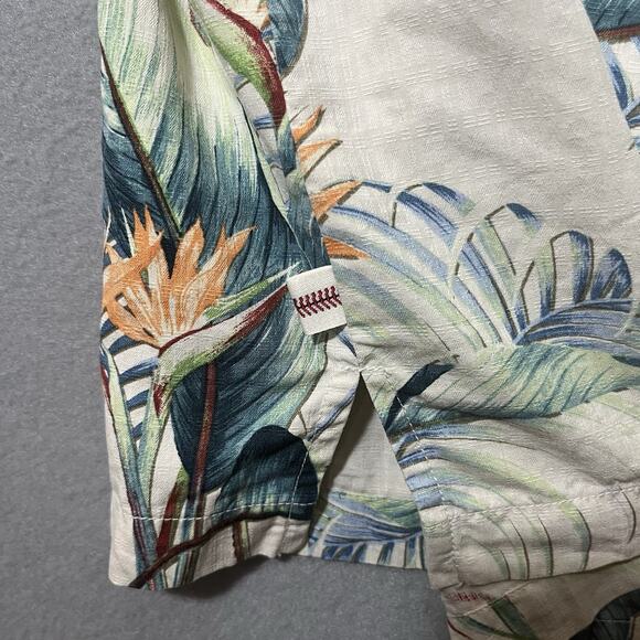 TOMMY‎ BAHAMA Baseball NY Yankees 100% Silk Shirt MLB Hawaiian Tropical XL - Picture 10 of 11